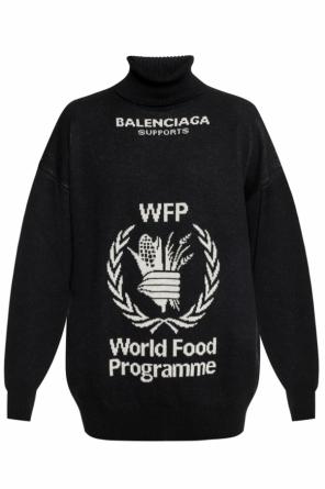 'world food programme' printed turtleneck sweater, zdjęcie 1 'world food programme' printed turtleneck sweater od Balenciaga